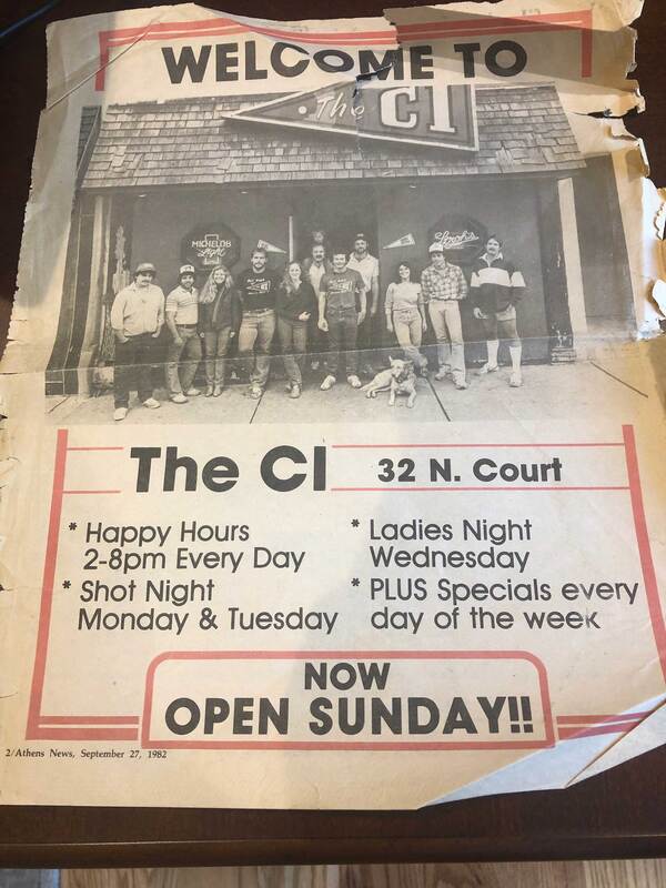 photo of athens ohio newspaper from 1982 featuring the ci